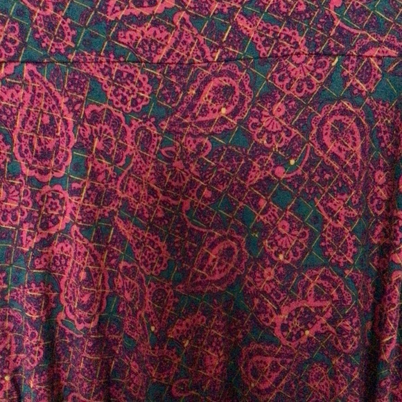 LuLaRoe Pink and Green Skirt - Size XS - Picture 3 of 5